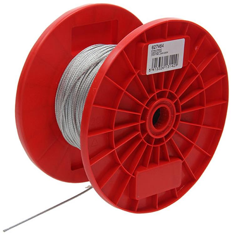 Afbeelding laden in galerijviewer, Mack 1015566 - verzinkte staalkabel 7x7 200m 2mm wll 40 kg din en 12385-4 | 200 stuks
