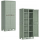 Keter planet outdoor multispace opbergkast - 44x80x182cm - licht grijs