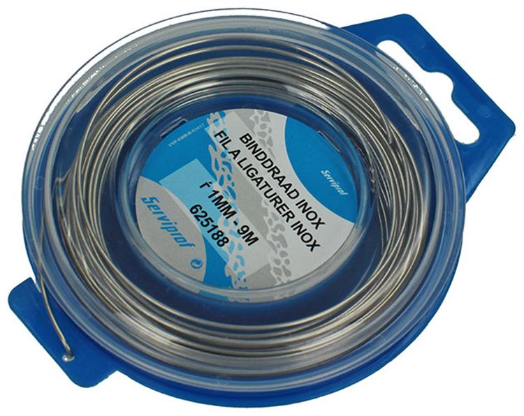 Afbeelding laden in galerijviewer, Mack 1015188 - binddraad inox hobby ø1mm - 9m | 6 stuks
