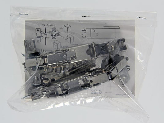Mack 1015228 - 2 inboorscharnieren slide on 35mm 165° opliggende deur | 10 stuks