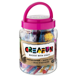 Afbeelding laden in galerijviewer, Creafun emmer met hobby artikelen 2 assorti | 6 stuks
