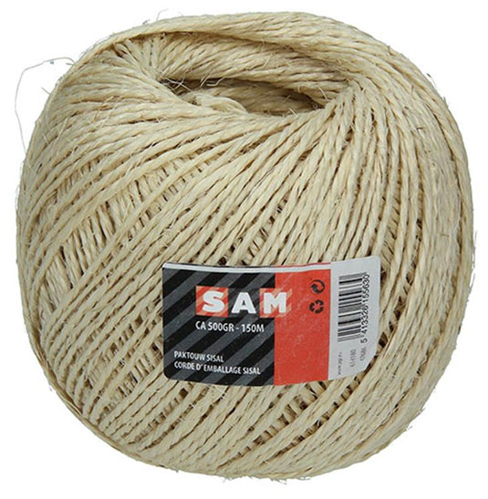 Mack 1013953 - paktouw sisal bobijn 3mm ca 90m | 5 stuks
