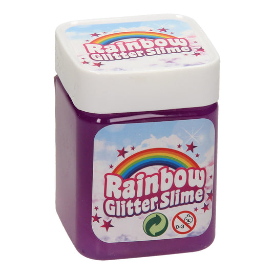 Johntoy regenboog glitter slijm