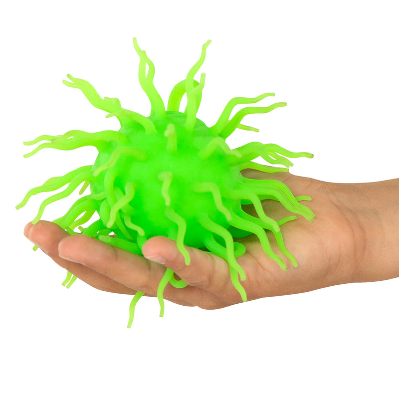 Afbeelding laden in galerijviewer, Johntoy spike fluffy bal met licht, ø 12cm
