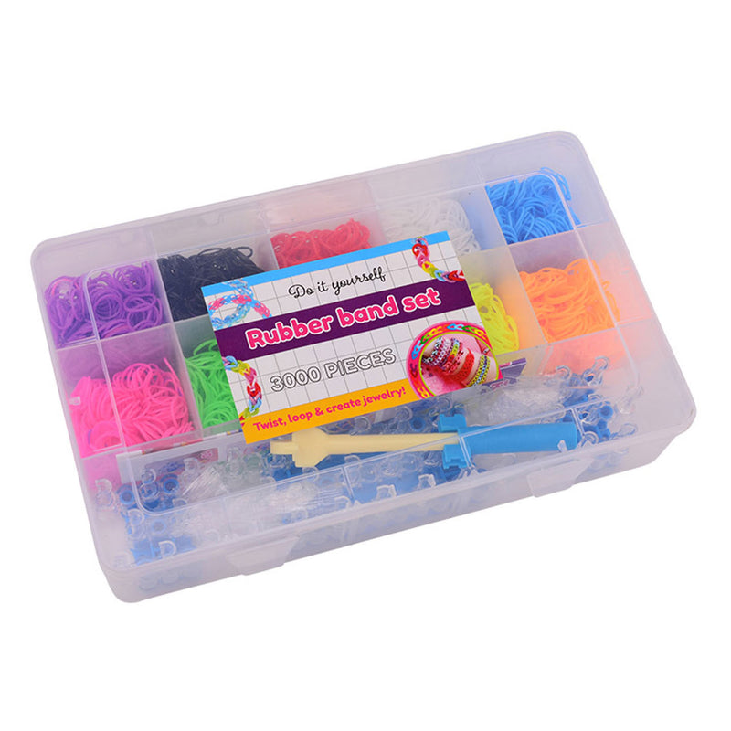 Afbeelding laden in galerijviewer, Johntoy loom bandjes set in opbergdoos, 3000dlg.
