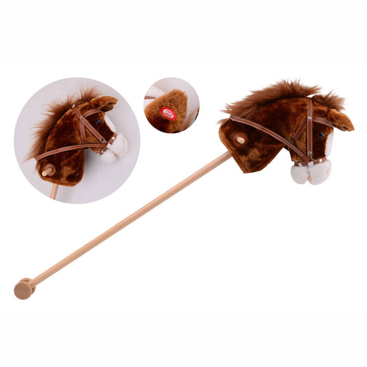 Johntoy stokpaard met geluid, 3 kleuren assorti. | 3 stuks