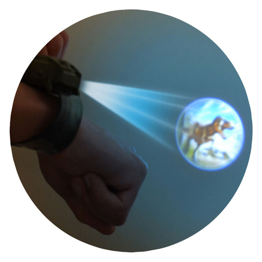 Johntoy dino projectie horloge, 24 afbeeldingen