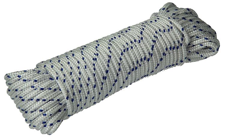 Afbeelding laden in galerijviewer, Mack 1013976 - pp gevlochten wit blauw streng6mm 20m | 5 stuks
