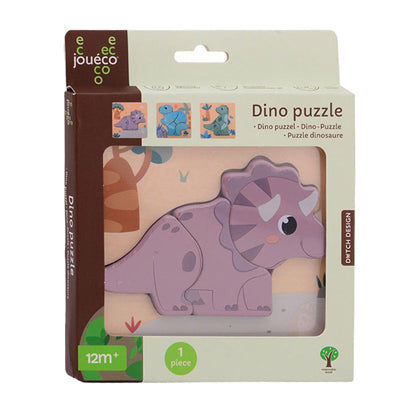 Afbeelding laden in galerijviewer, Joueco houten dino puzzel

