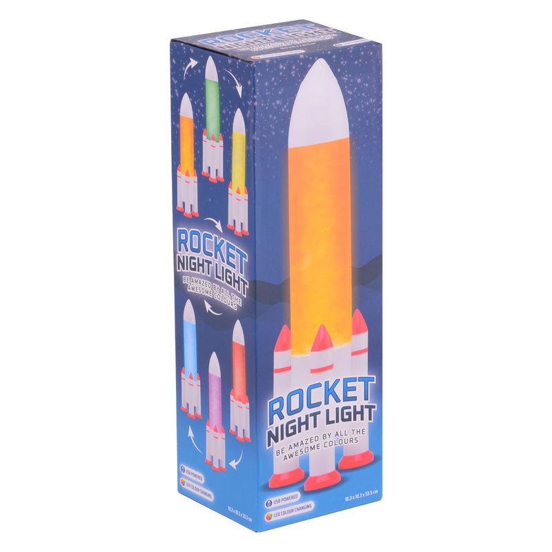 Afbeelding laden in galerijviewer, Johntoy raket nachtlamp met usb aansluiting
