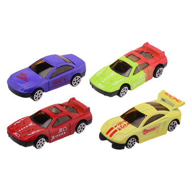 Johntoy kleur veranderende die-cast raceauto, 3st.