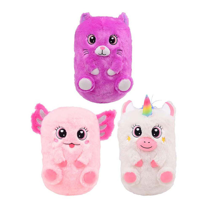 Afbeelding laden in galerijviewer, Johntoy opblaasbare pluche knuffelcutie met pomp, 30cm
