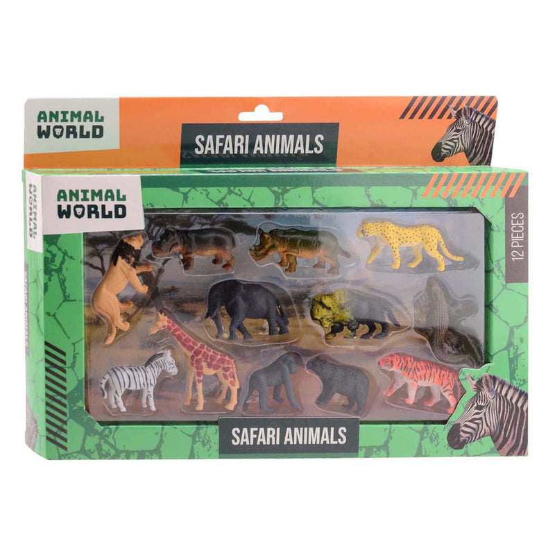 Afbeelding laden in galerijviewer, Johntoy wilde dieren speelset - animal world 12-delig speelgoed.
