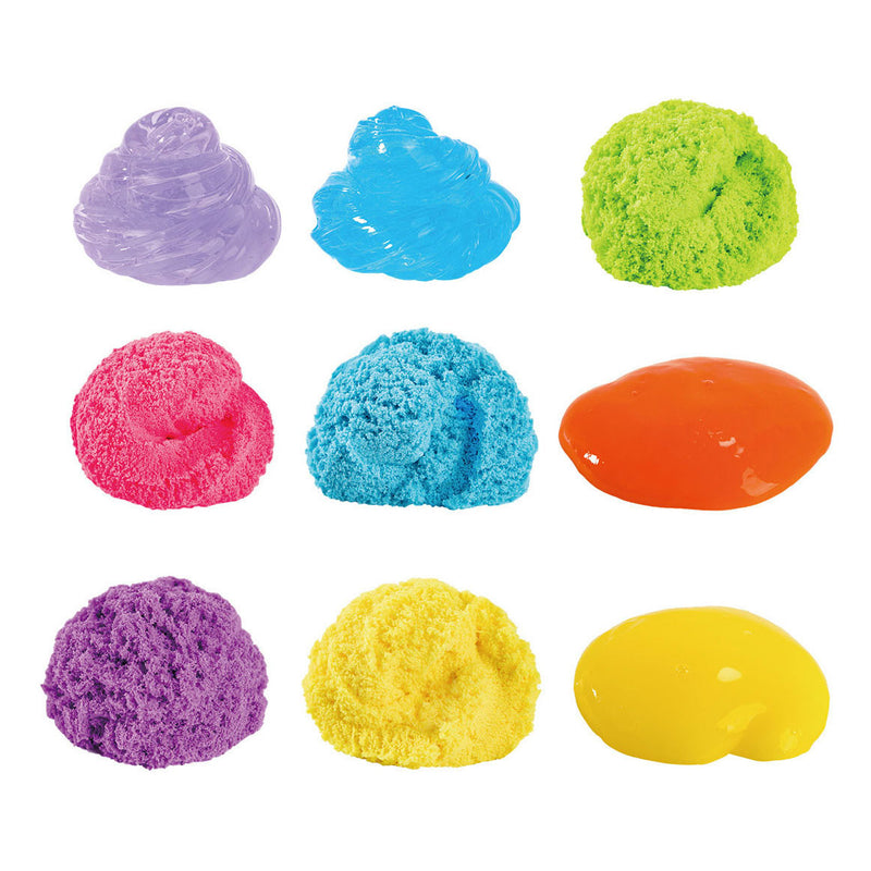 Afbeelding laden in galerijviewer, Johntoy multi container pack - zand, putty slime 10 delig
