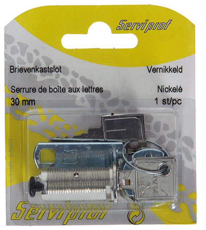 Afbeelding laden in galerijviewer, Mack 1014022 - brievenkastslot vernikkeld 30 mm | 5 stuks
