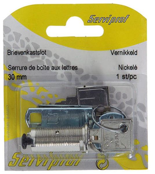 Mack 1014022 - brievenkastslot vernikkeld 30 mm | 5 stuks