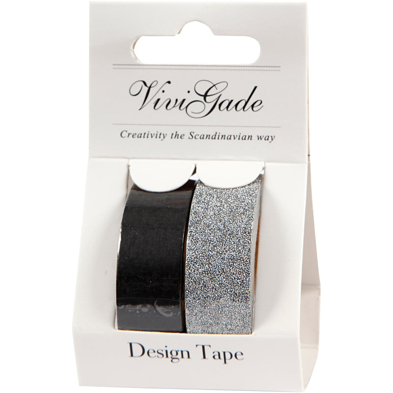 Afbeelding laden in galerijviewer, Https: www.cchobby.nl masking-tape-b-15-mm-zwart-2-rol-1-doos
