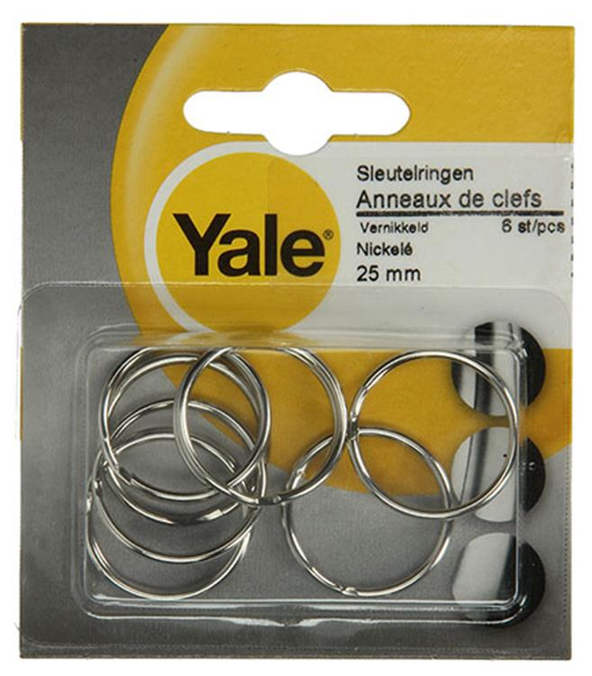 Afbeelding laden in galerijviewer, Yale 1019223 - 6 sleutelringen 25mm | 10 stuks

