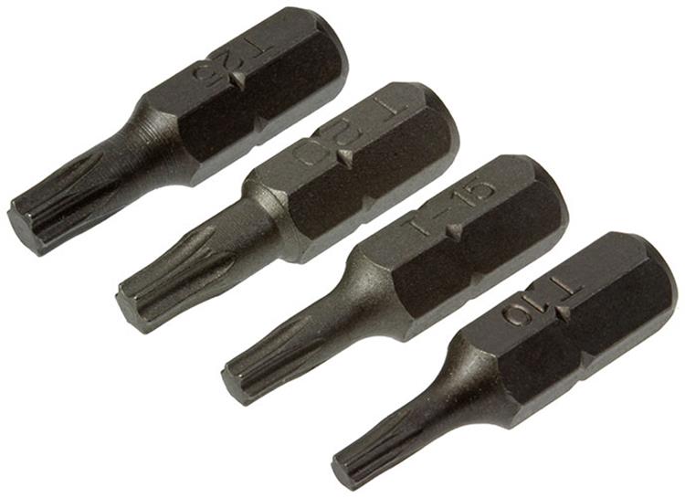 Afbeelding laden in galerijviewer, Mack 1017329 - torx schroefbit staal onbehandeld 4 st t10-15 20-25 | 10 stuks
