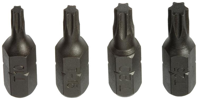 Afbeelding laden in galerijviewer, Mack 1017329 - torx schroefbit staal onbehandeld 4 st t10-15 20-25 | 10 stuks
