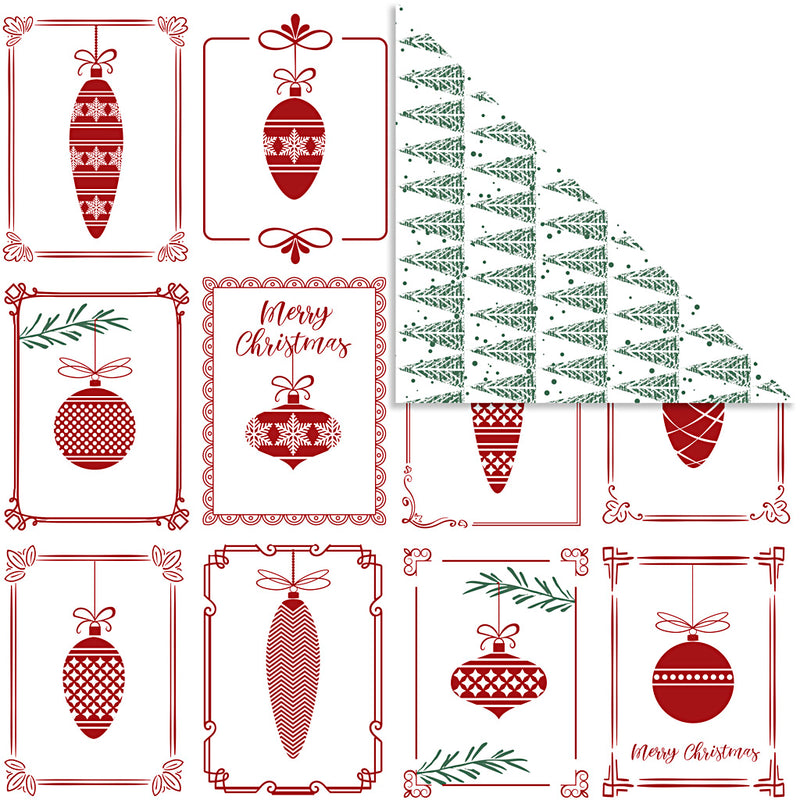Afbeelding laden in galerijviewer, Https: www.cchobby.nl design-papier-kerstballen-en-kerstbomen-vel-30-5x30-5-cm-180-gr-5-vel-1-doos
