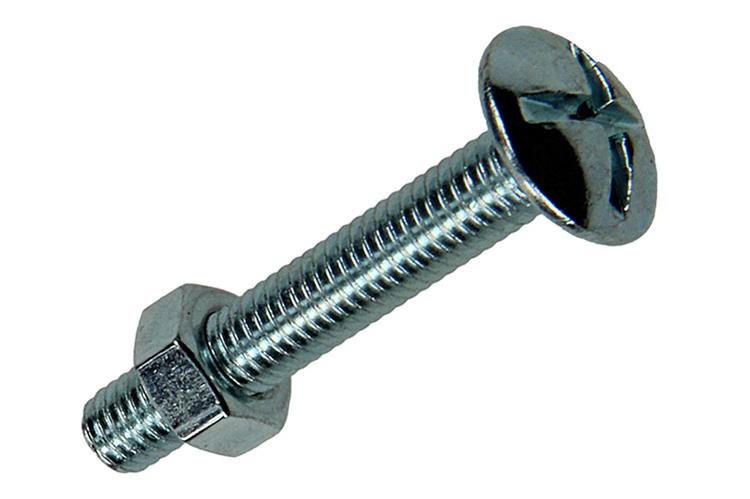 Afbeelding laden in galerijviewer, Mack 1017547 - kachelbout + moer staal verzinkt 12 st m5 x 30 mm | 5 stuks

