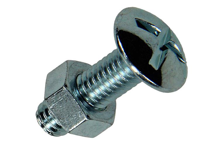Afbeelding laden in galerijviewer, Mack 1017551 - kachelbout + moer staal verzinkt 9 st m6 x 20 mm | 5 stuks
