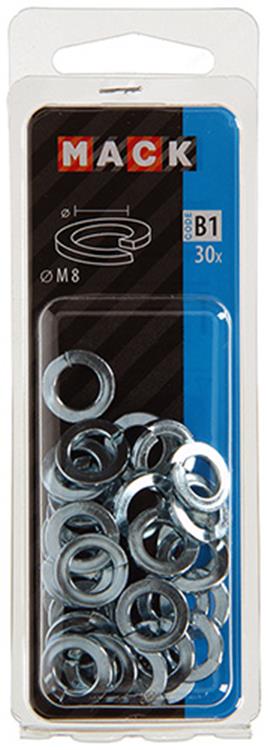 Afbeelding laden in galerijviewer, Mack 1017756 - veerring staal verzinkt 30 st m 8 | 10 stuks

