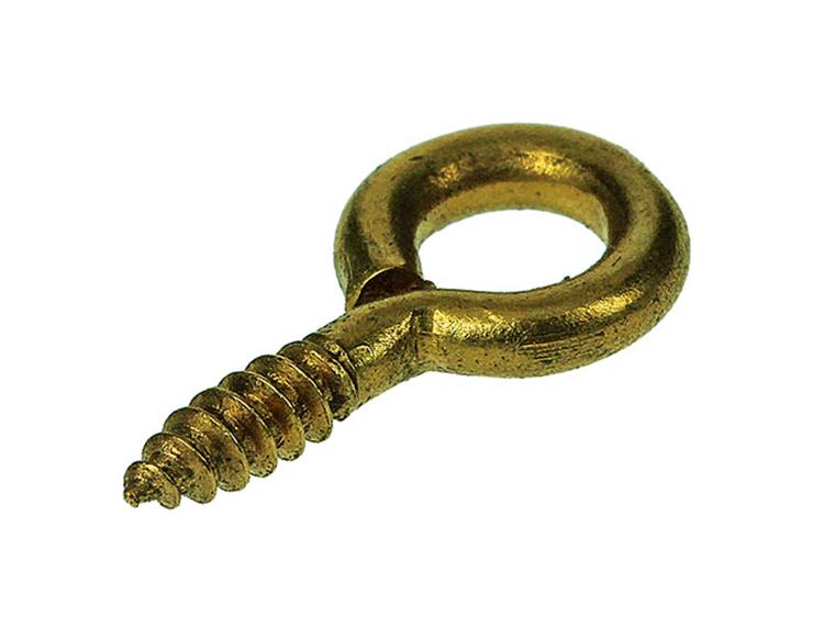Afbeelding laden in galerijviewer, Mack 1019691 - schroefoog messing 6 st 2,5 x 10mm | 10 stuks

