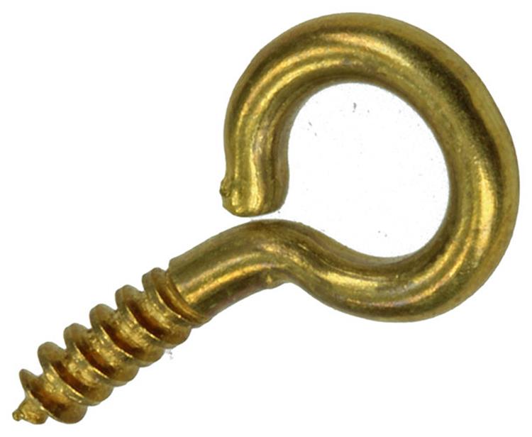 Afbeelding laden in galerijviewer, Mack 1019692 - schroefoog messing 6 st 2,5 x 12mm | 10 stuks
