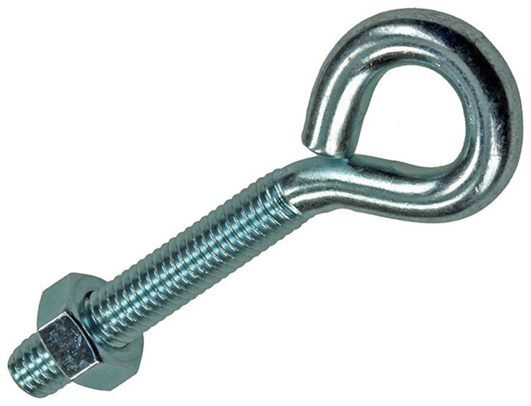 Afbeelding laden in galerijviewer, Mack 1017791 - schroefoog metrisch + moer verzinkt 4 st m6 x 40 mm | 10 stuks

