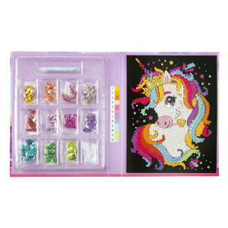 Afbeelding laden in galerijviewer, Sequin art 20 x 25 cm 12 kleuren 2 assorti | 2 stuks
