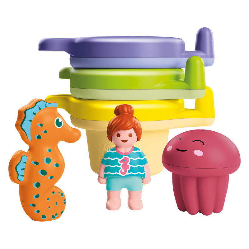 Afbeelding laden in galerijviewer, Playmobil junior aqua drijvende bekers met waterpret - 71776
