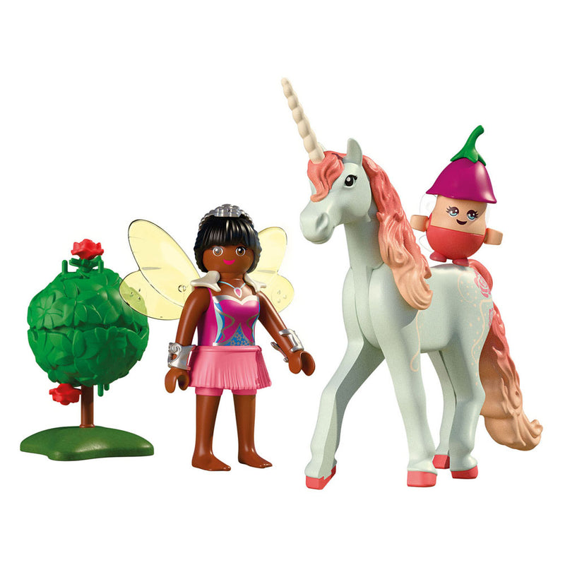 Afbeelding laden in galerijviewer, Playmobil verzameleenhoorn wolkenroos met fee - 71841
