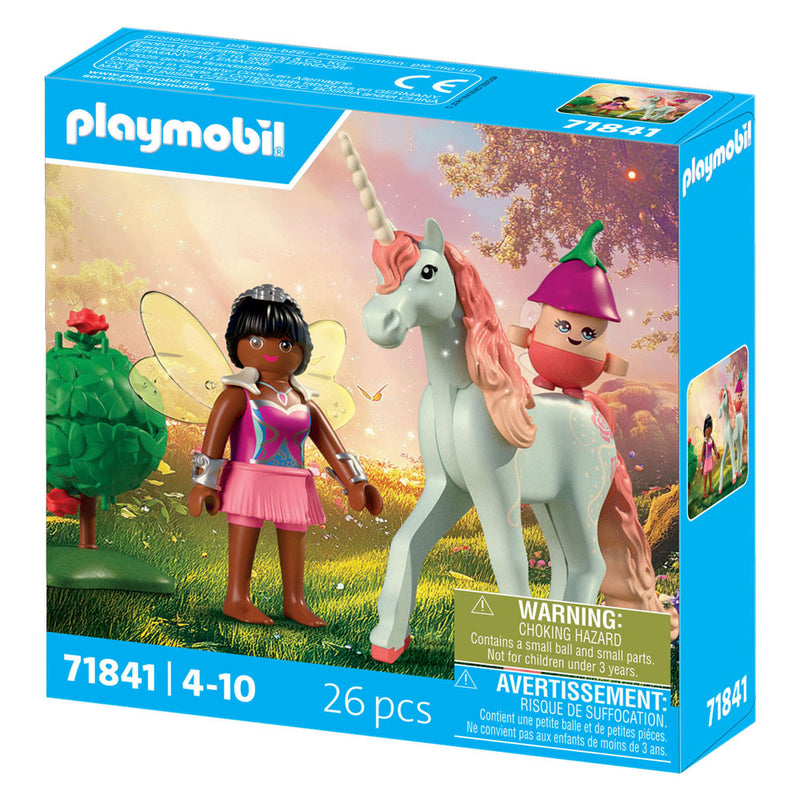 Afbeelding laden in galerijviewer, Playmobil verzameleenhoorn wolkenroos met fee - 71841
