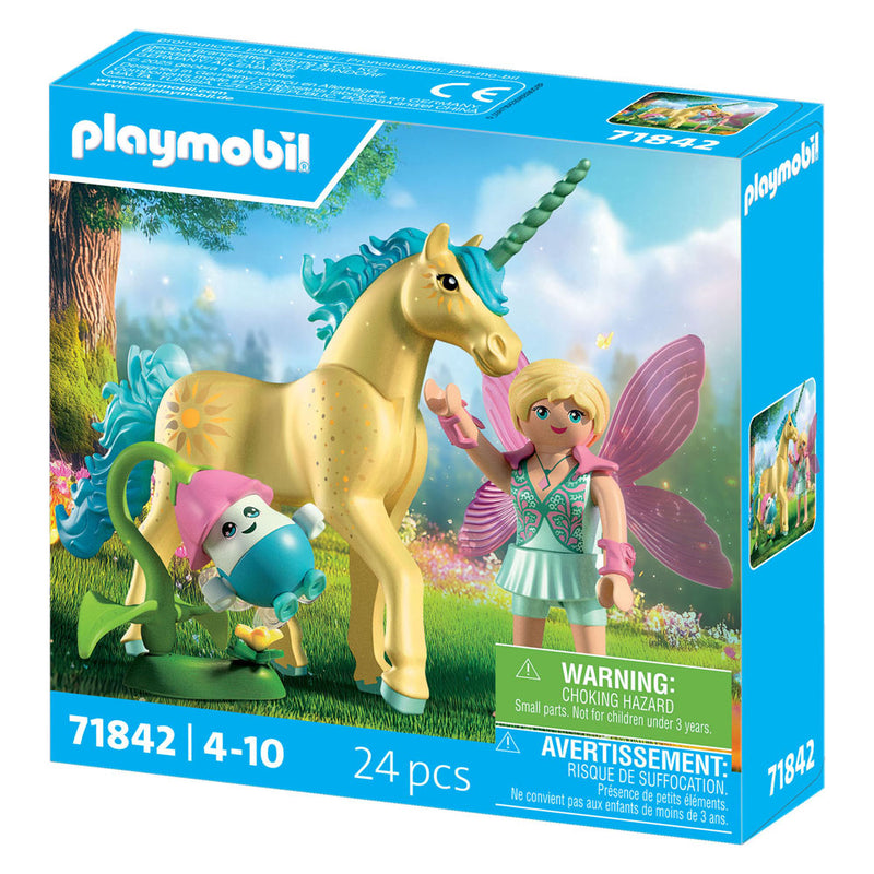 Afbeelding laden in galerijviewer, Playmobil verzameleenhoorn zonneschijnbloesem met fee - 71842
