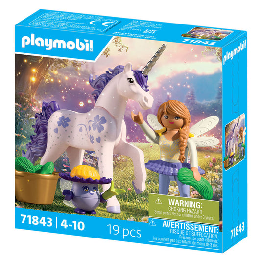 Playmobil verzameleenhoorn gelukslavendel met fee - 71843