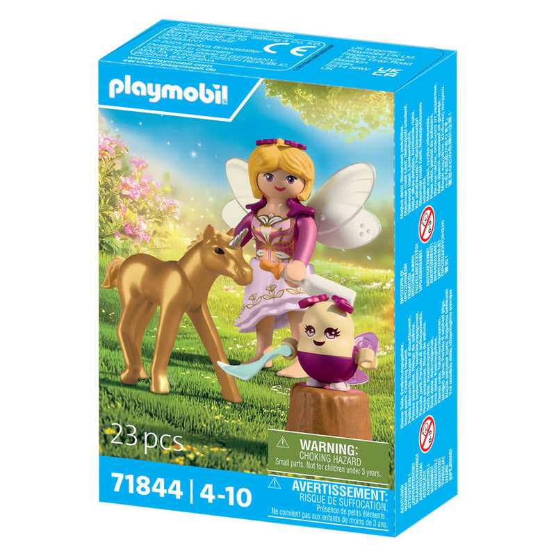 Afbeelding laden in galerijviewer, Playmobil gouden eenhoornveulen met fee - 71844

