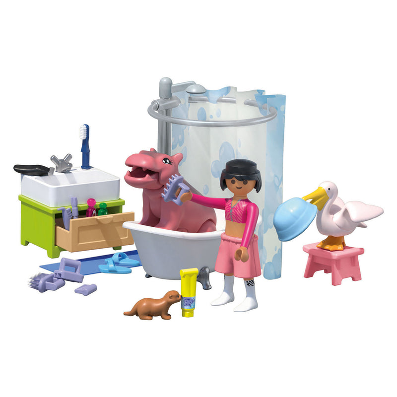 Afbeelding laden in galerijviewer, Playmobil animals friends dierenbadplezier - 71950
