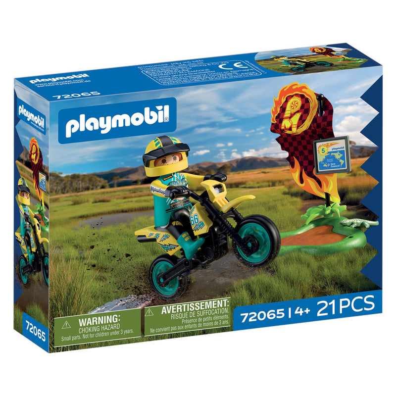 Afbeelding laden in galerijviewer, Playmobil cars offroad motorfiets - 72065
