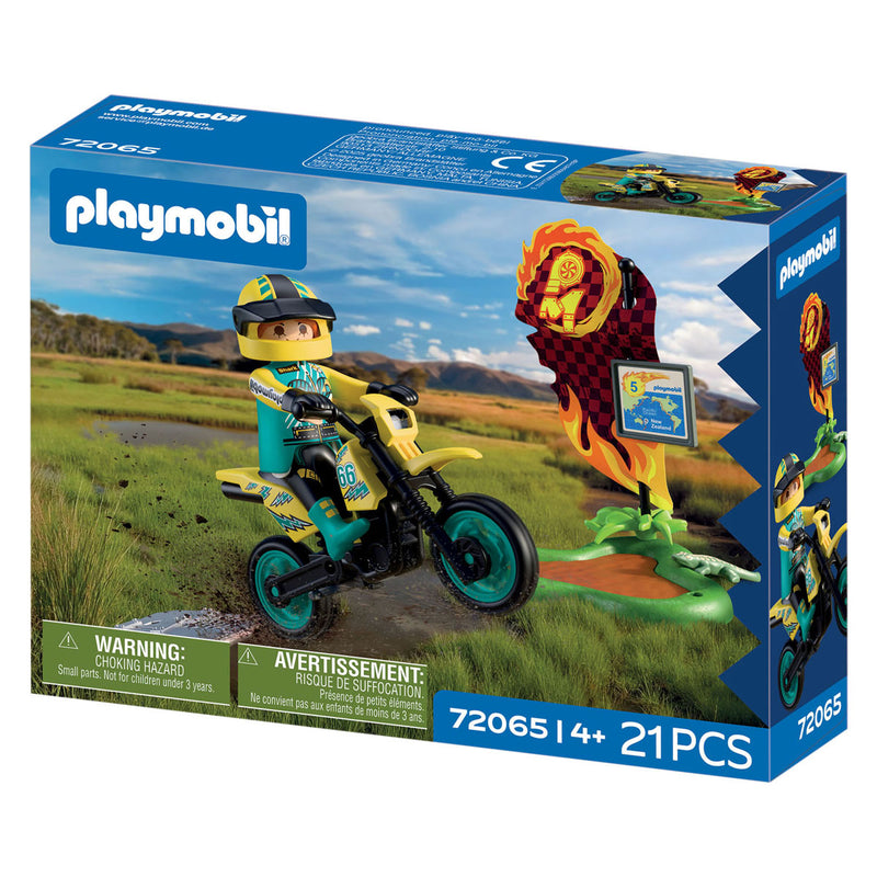 Afbeelding laden in galerijviewer, Playmobil cars offroad motorfiets - 72065
