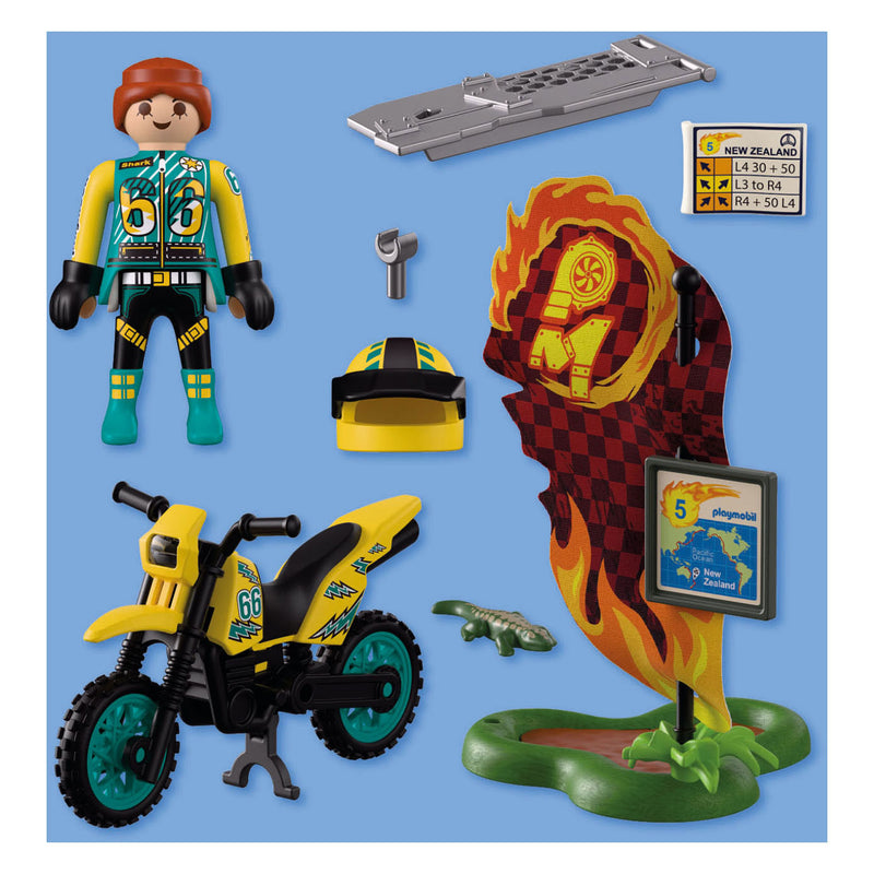 Afbeelding laden in galerijviewer, Playmobil cars offroad motorfiets - 72065
