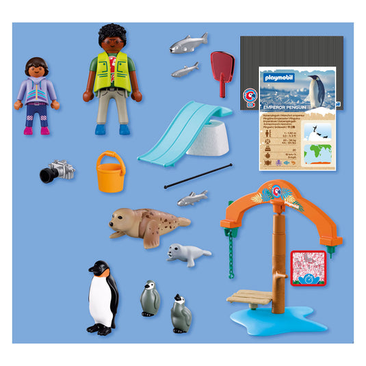 Playmobil – 72073 – zoo speelset – ijsrijk – pooldieren