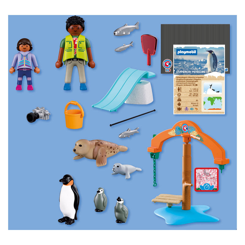 Afbeelding laden in galerijviewer, Playmobil – 72073 – zoo speelset – ijsrijk – pooldieren
