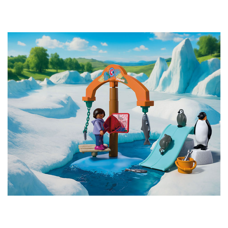 Afbeelding laden in galerijviewer, Playmobil – 72073 – zoo speelset – ijsrijk – pooldieren
