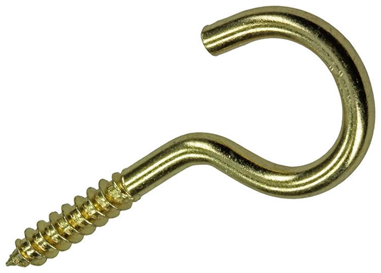 Afbeelding laden in galerijviewer, Mack 1019699 - schroefhaak messing 2 st 4,0 x 30mm | 10 stuks
