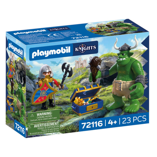Playmobil knights trol met schat van leeuwenridder - 72116