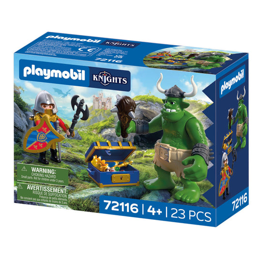 Playmobil knights trol met schat van leeuwenridder - 72116