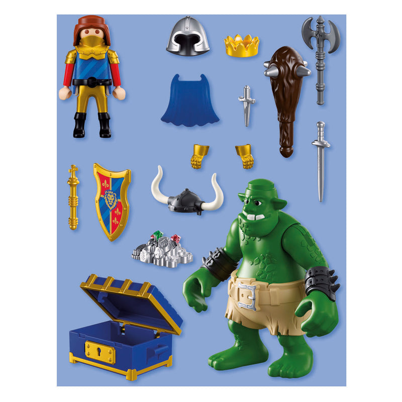 Afbeelding laden in galerijviewer, Playmobil knights trol met schat van leeuwenridder - 72116
