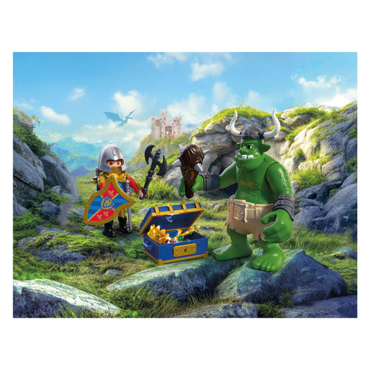 Playmobil knights trol met schat van leeuwenridder - 72116